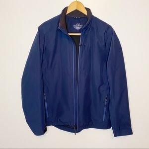 Men's Vineyard Vines Blue Rain Jacket-Size Small